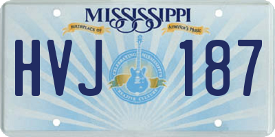 MS license plate HVJ187