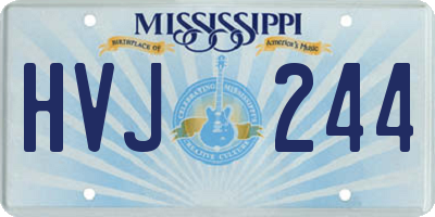 MS license plate HVJ244