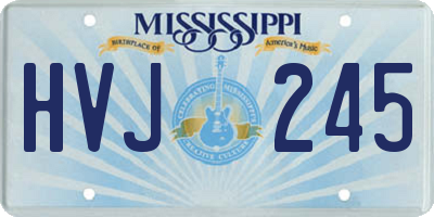 MS license plate HVJ245