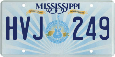 MS license plate HVJ249
