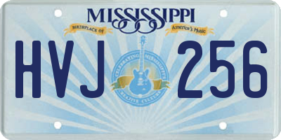 MS license plate HVJ256