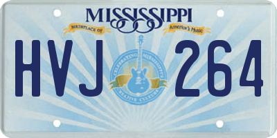 MS license plate HVJ264