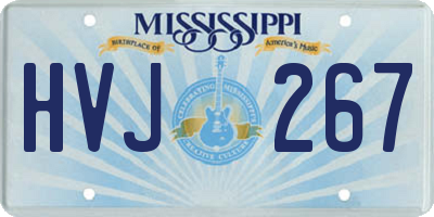 MS license plate HVJ267