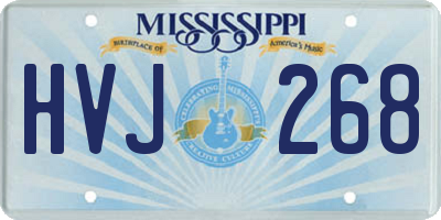 MS license plate HVJ268