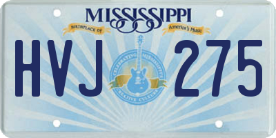 MS license plate HVJ275