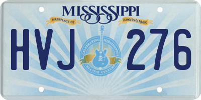 MS license plate HVJ276