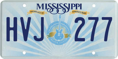 MS license plate HVJ277