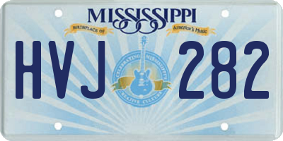 MS license plate HVJ282