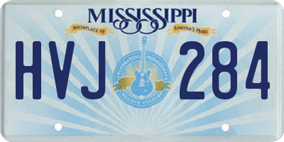 MS license plate HVJ284