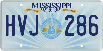 MS license plate HVJ286