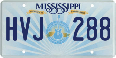 MS license plate HVJ288