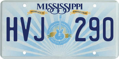 MS license plate HVJ290