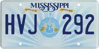 MS license plate HVJ292