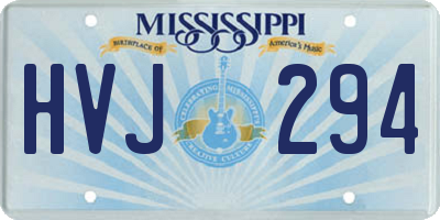 MS license plate HVJ294