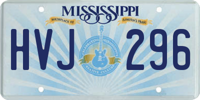 MS license plate HVJ296
