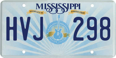 MS license plate HVJ298