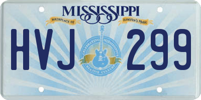 MS license plate HVJ299