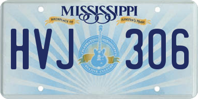 MS license plate HVJ306