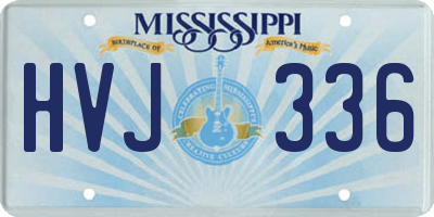 MS license plate HVJ336