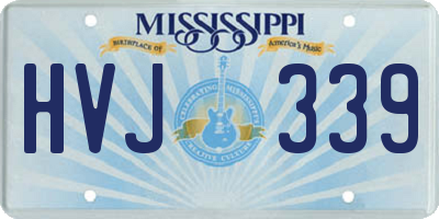 MS license plate HVJ339