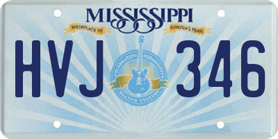 MS license plate HVJ346