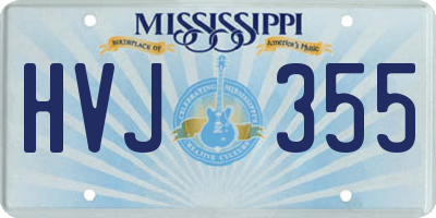 MS license plate HVJ355