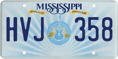 MS license plate HVJ358