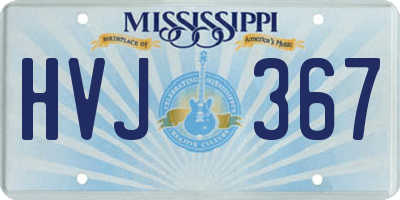 MS license plate HVJ367