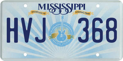 MS license plate HVJ368