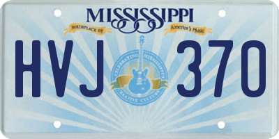 MS license plate HVJ370