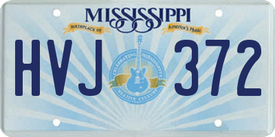 MS license plate HVJ372
