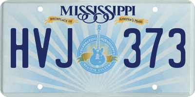 MS license plate HVJ373