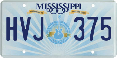 MS license plate HVJ375