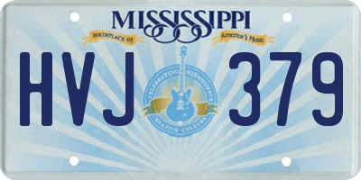 MS license plate HVJ379