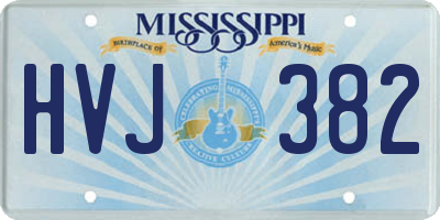 MS license plate HVJ382