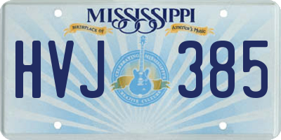 MS license plate HVJ385
