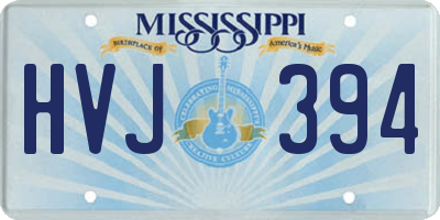 MS license plate HVJ394