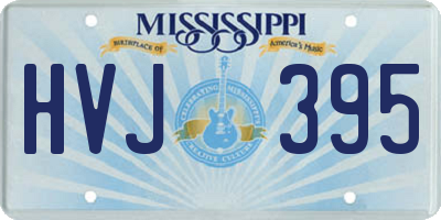 MS license plate HVJ395