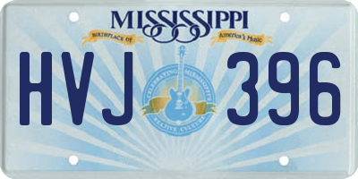 MS license plate HVJ396