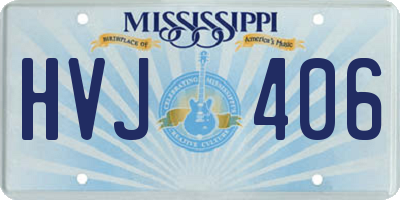 MS license plate HVJ406