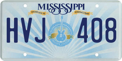 MS license plate HVJ408