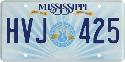 MS license plate HVJ425