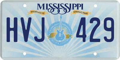 MS license plate HVJ429