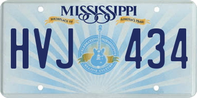 MS license plate HVJ434