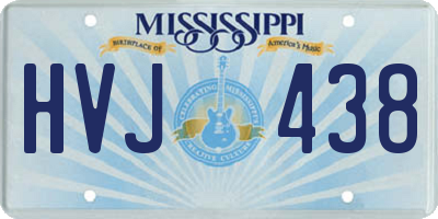 MS license plate HVJ438
