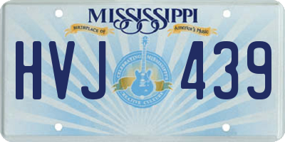 MS license plate HVJ439