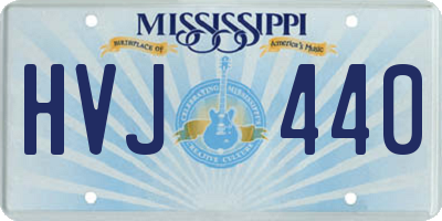 MS license plate HVJ440