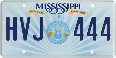 MS license plate HVJ444