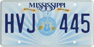 MS license plate HVJ445