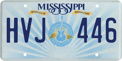 MS license plate HVJ446